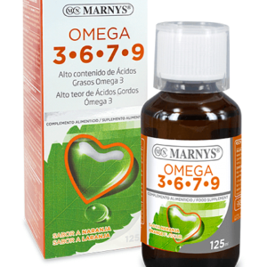 Omega 3, 6, 7, 9 veganske - maščobne kisline za spomin, srce, holesterol, kožo in sklepe - 125 ml