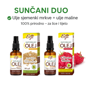 Sunčani duo – Ulje sjemenki mrkve + ulje čileanske maline (2×50 ml)